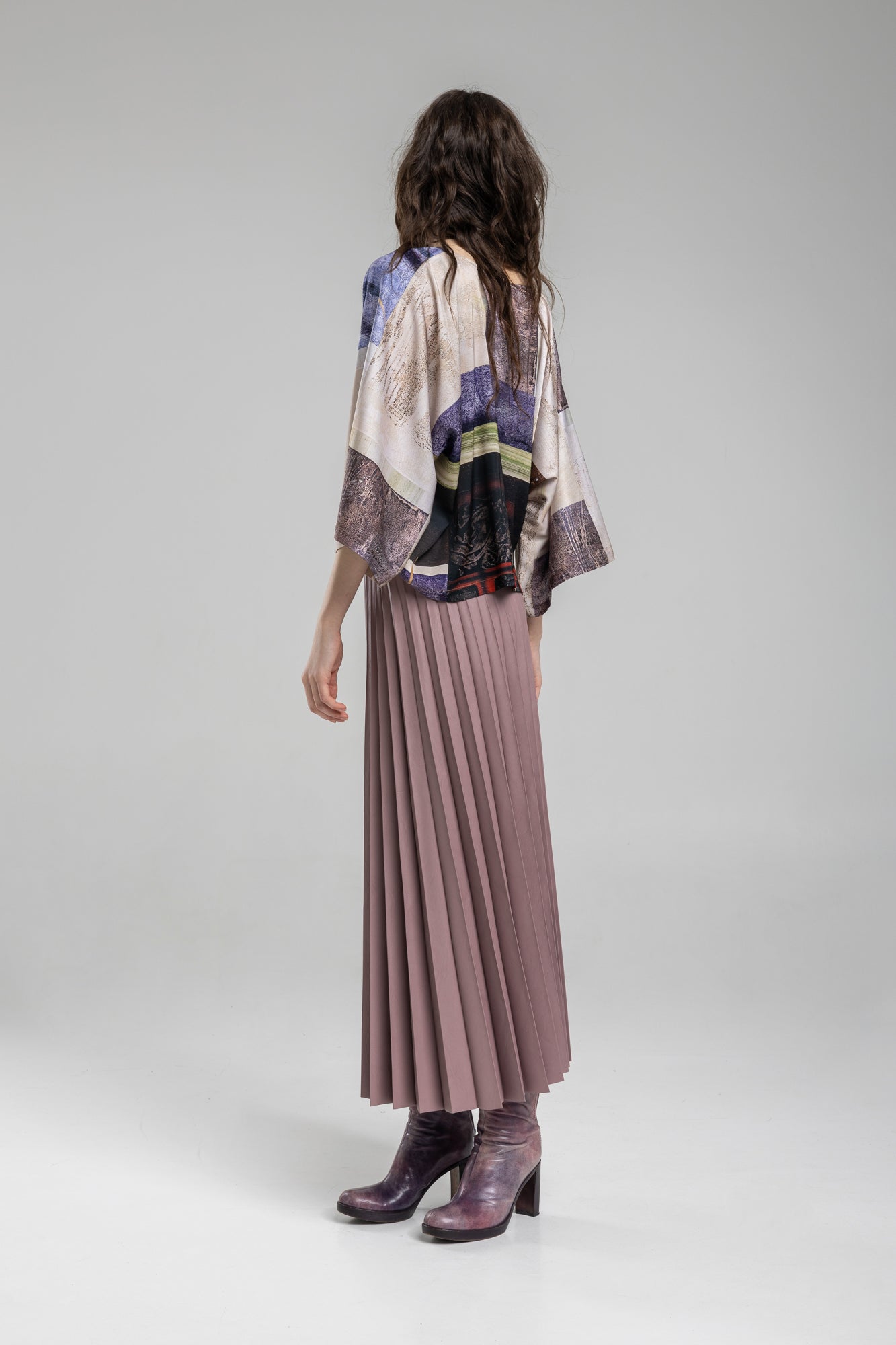 Aurora Pleated Midi Skirt