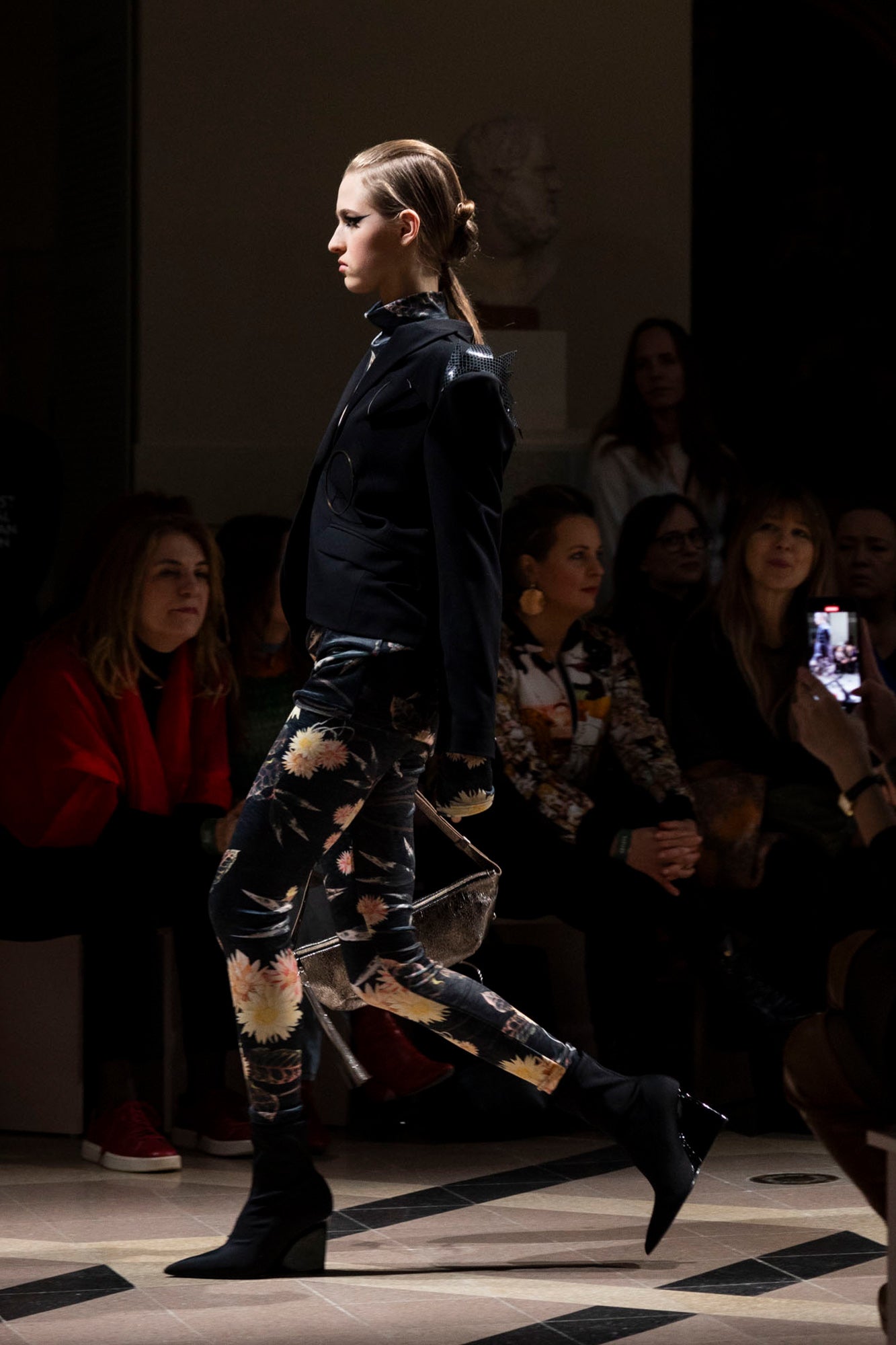 Balance velvet leggings on the runway of bcefw