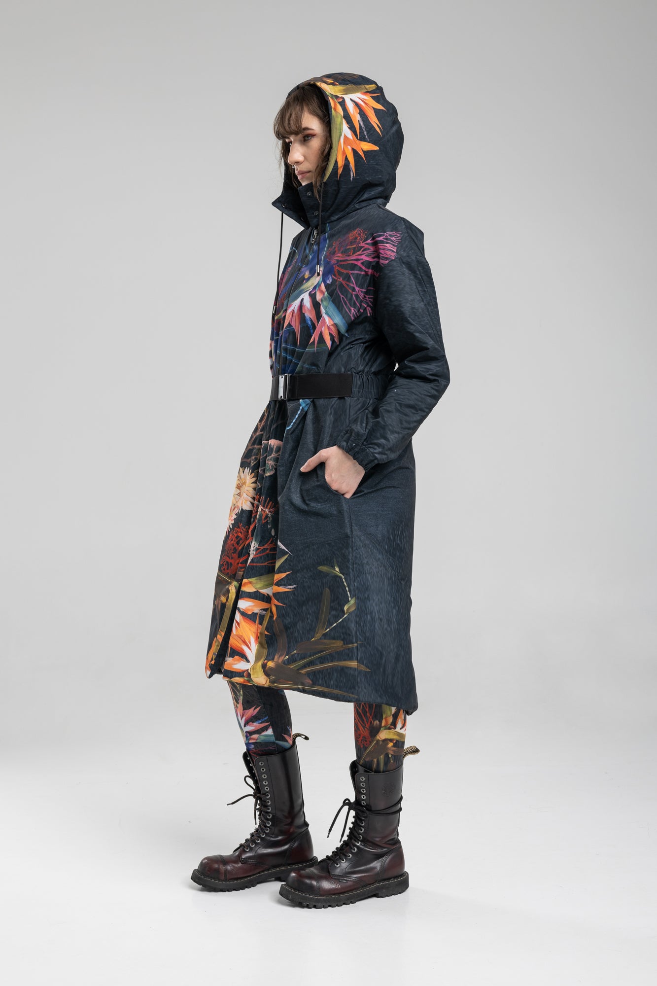waterresistant hooded jacket