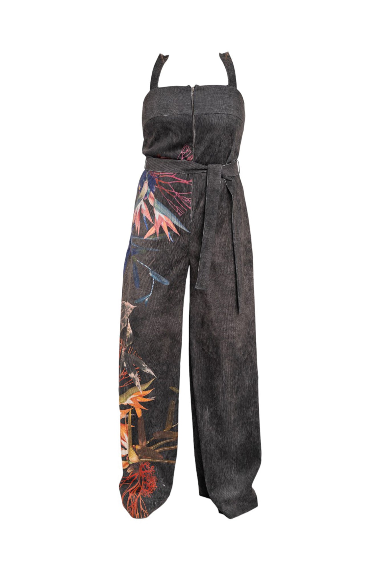 Washed black corduroy jumpsuit artista budapest
