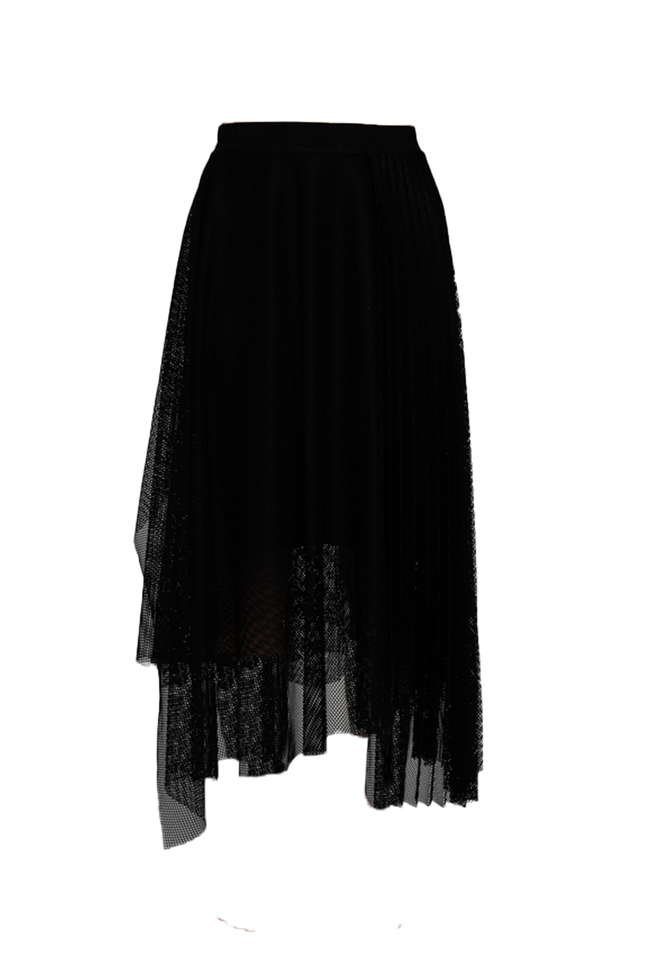 Dawn Black mesh pleated skirt artista budapest