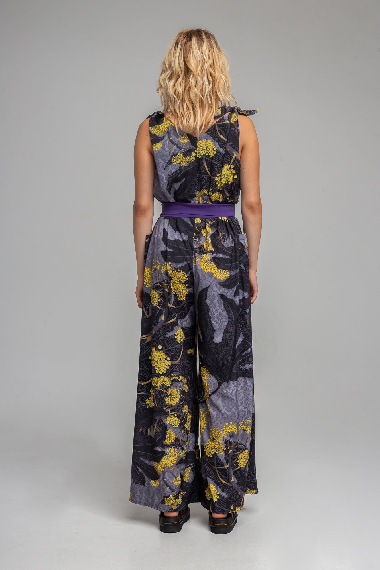 DIANA printed palazzo leg jumpsuit