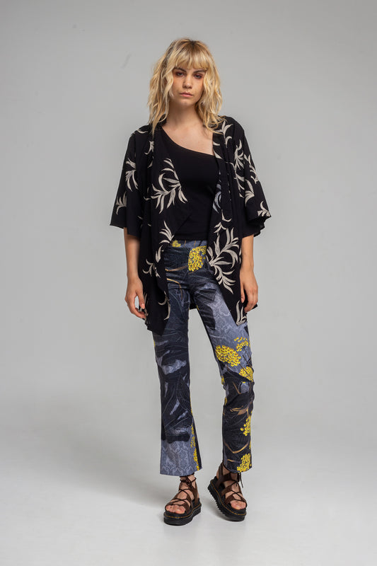 printed mid-rise hendrix pants artista bduapest