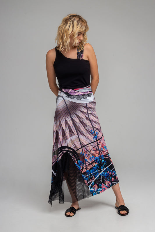 tank top with asymmetric shoulder straps artista budapest