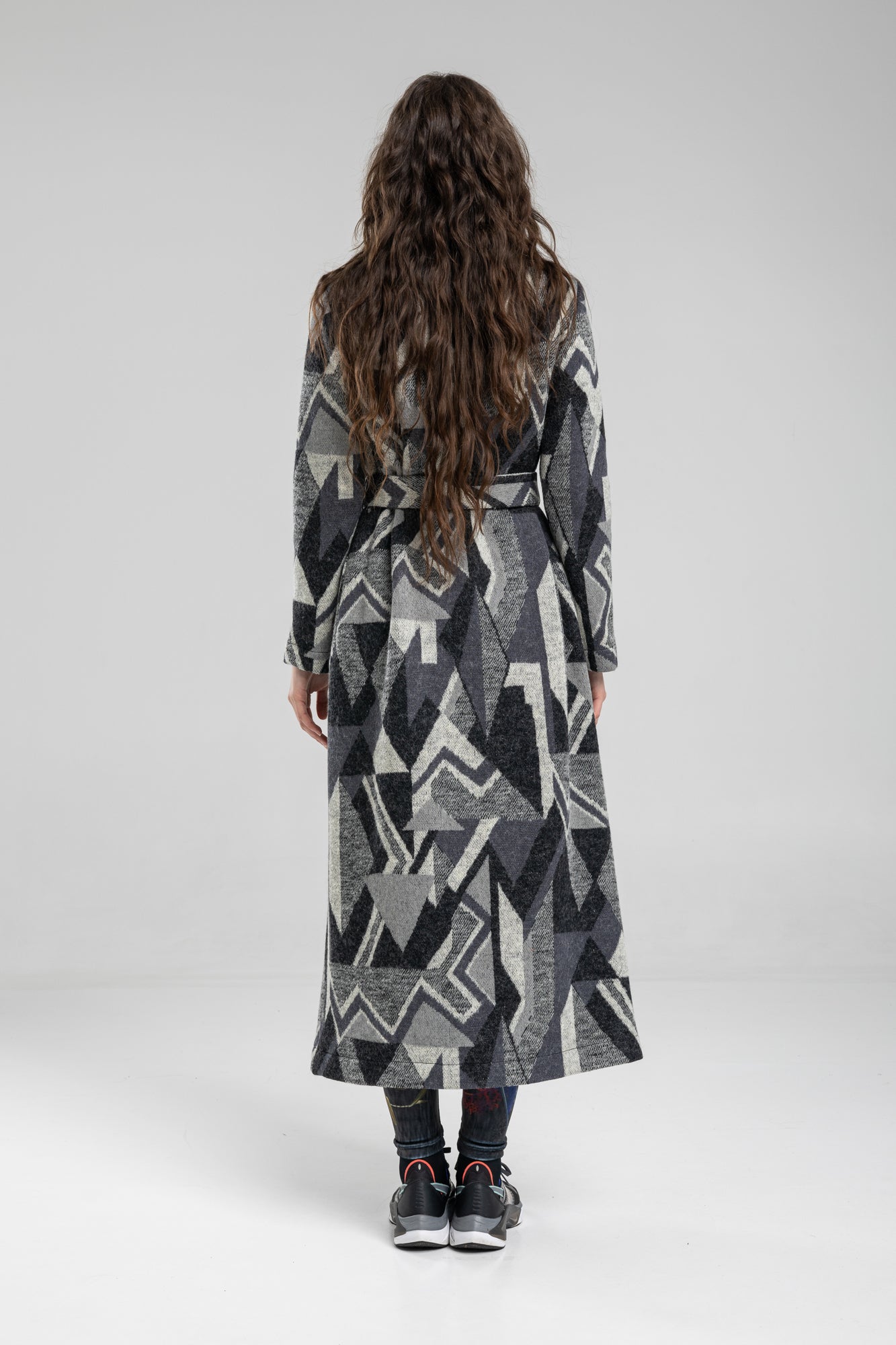 Knitted maxi coat
