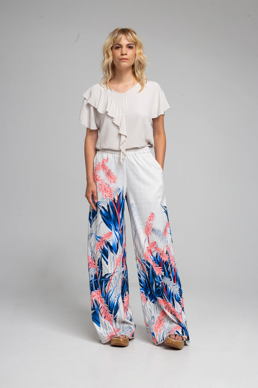 palazzo pants with elastic waistline artista budapest