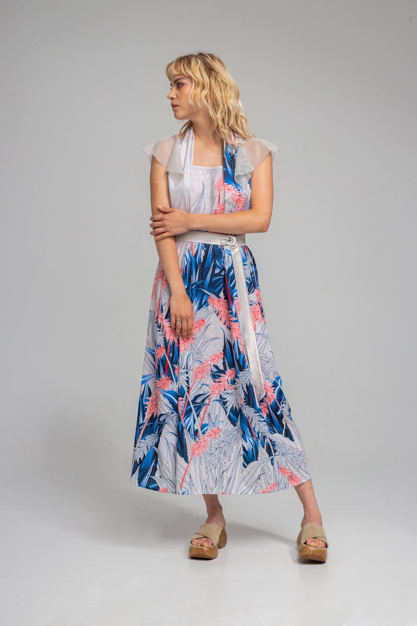FREYA vibrant floral printed maxi dress