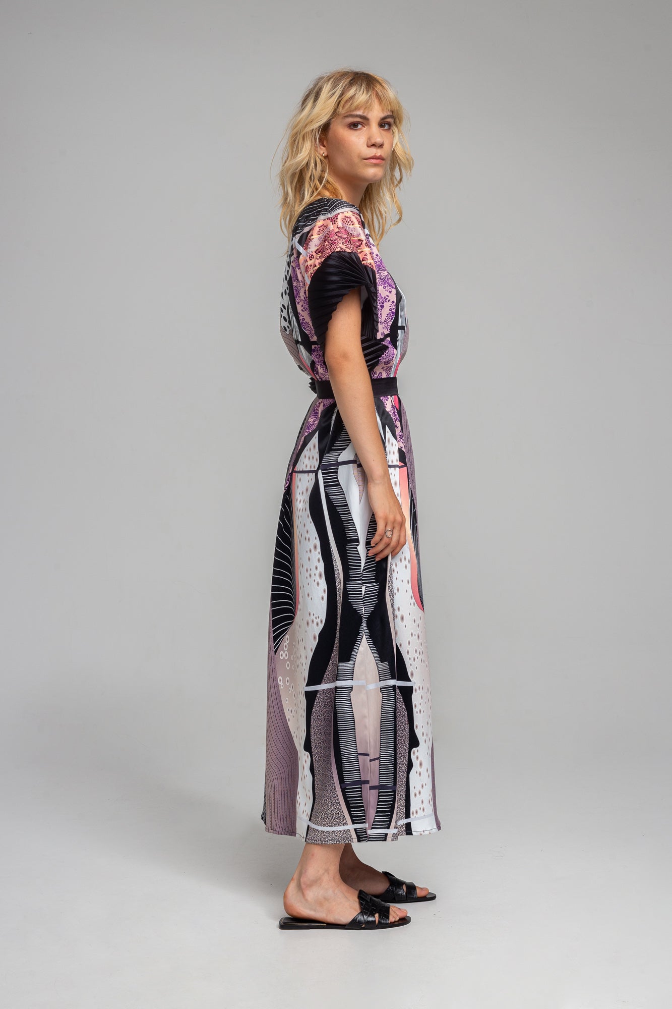 GAIA relaxed fit printed maxi dress