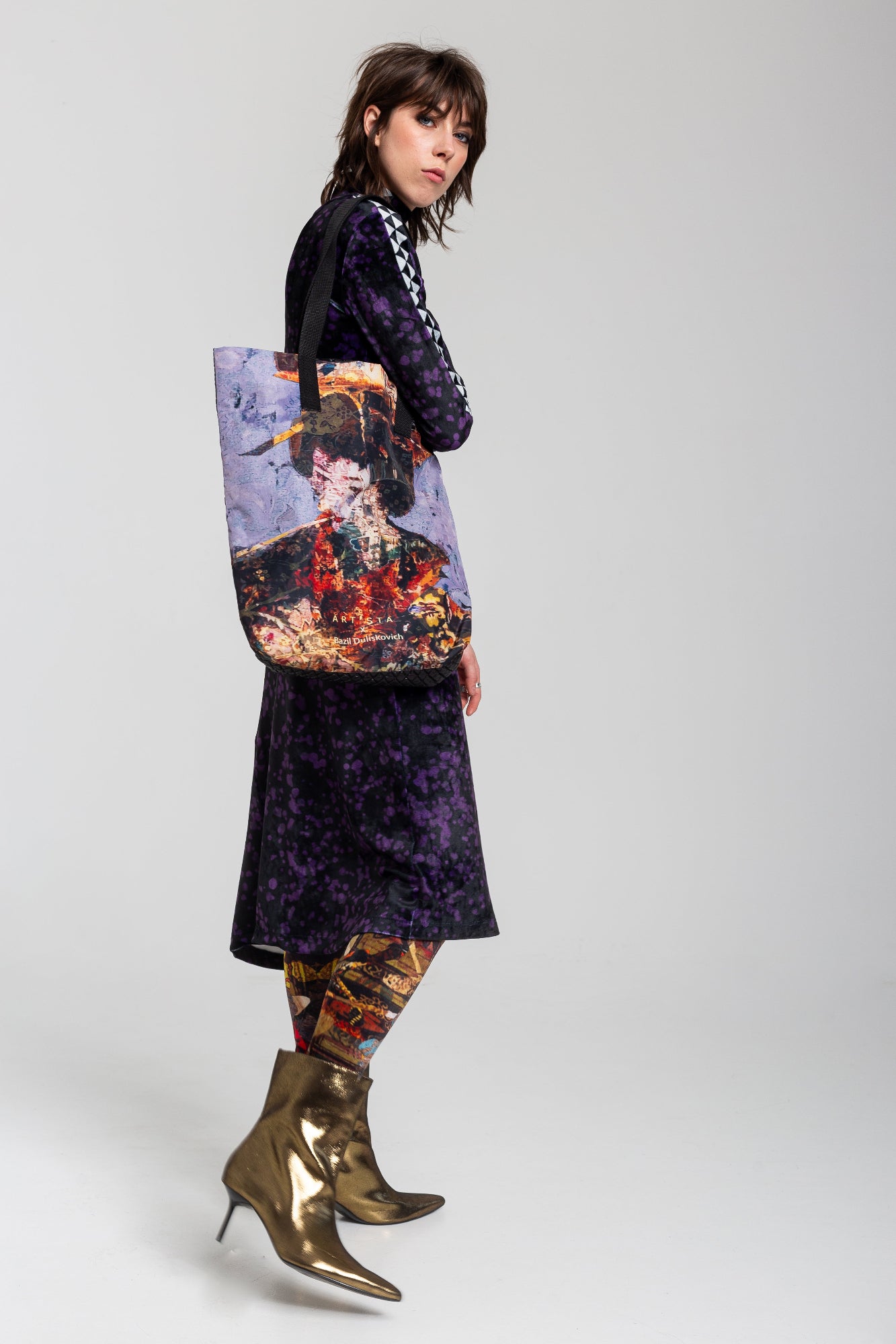 GEISHA lilac tote bag