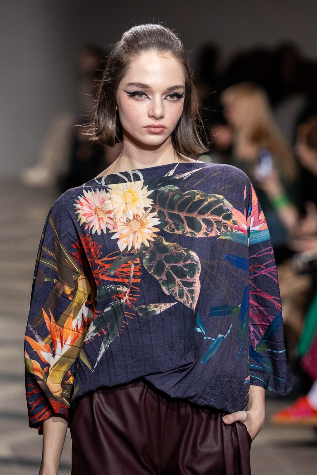 Grace Pleated Blouse on the runway of bcefw