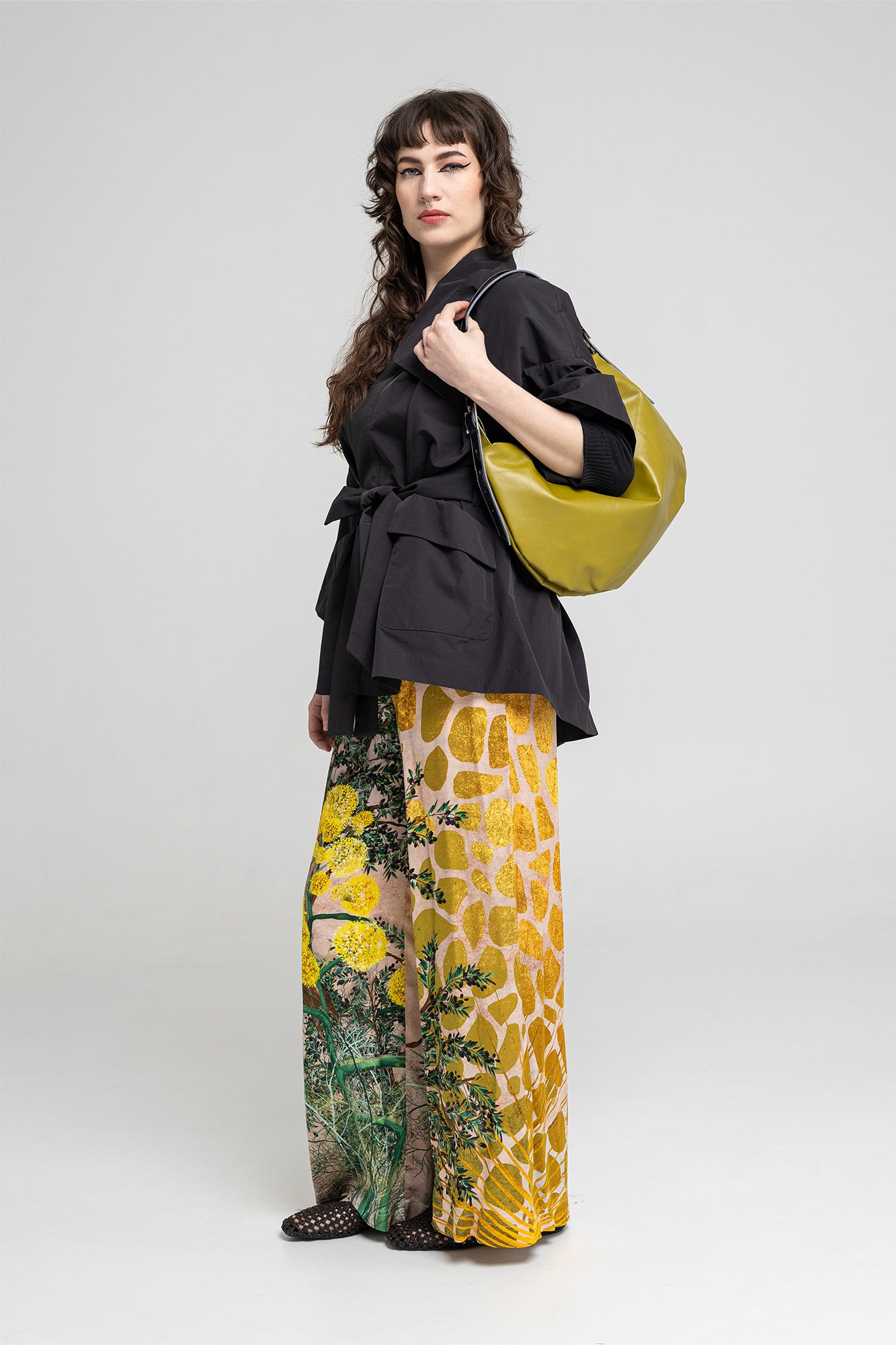 wide leg pants viscose fabric