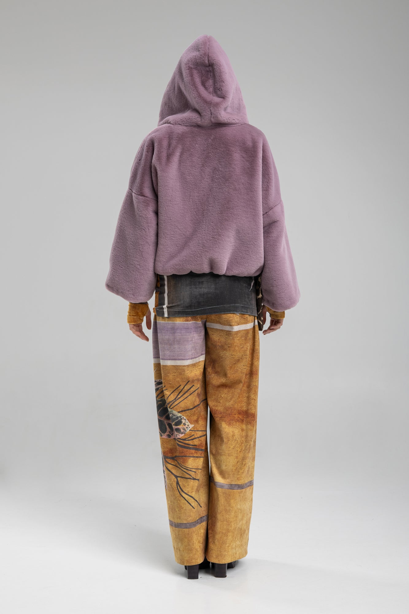 Wide-leg corduroy pants