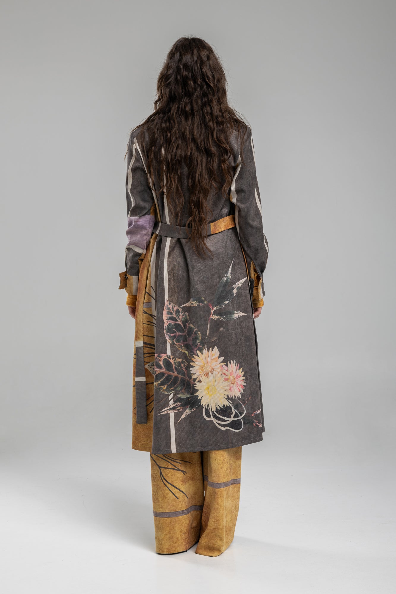 Corduroy Shirt Dress with tie belt