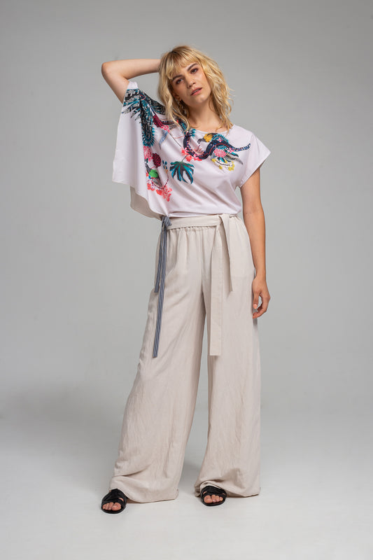 palazzo pants with elasticated waist artista budapest