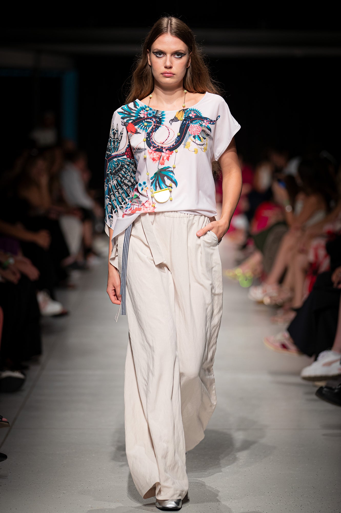 Ivory Palazzo Pants at BCEFW Artista Budapest