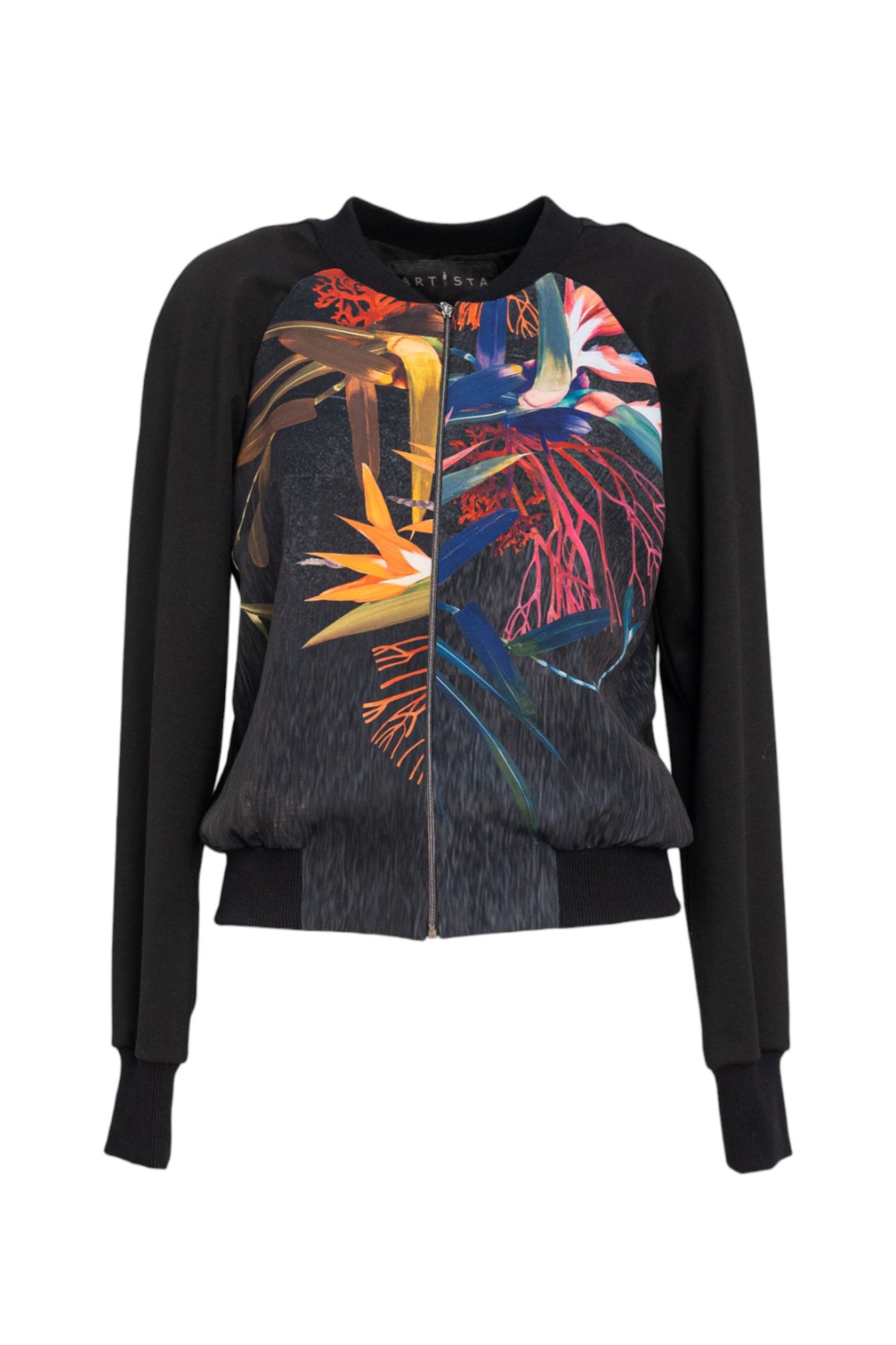 Bomber with round neck