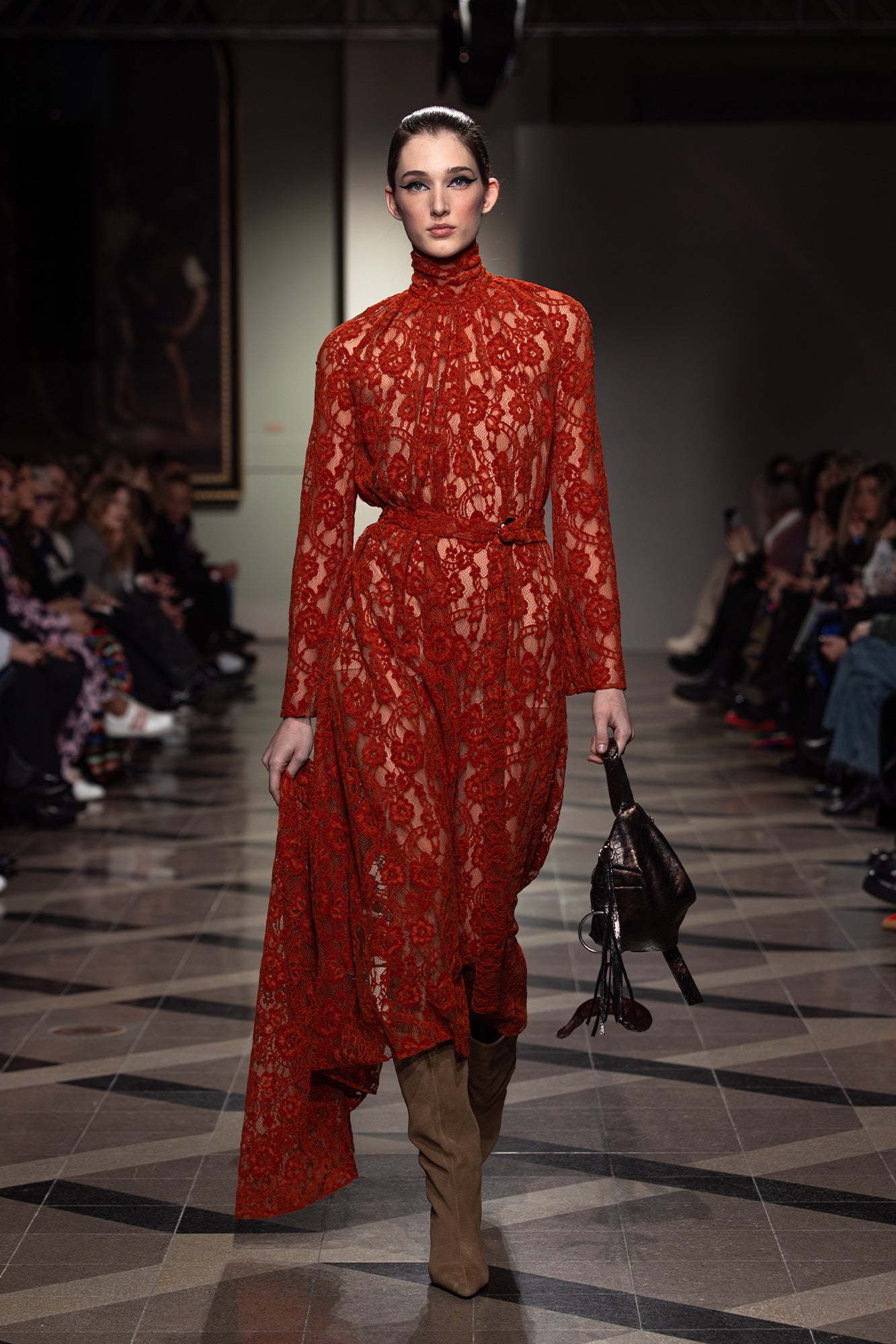 LOVERS LACE Maxi Dress on the runway of bcefw