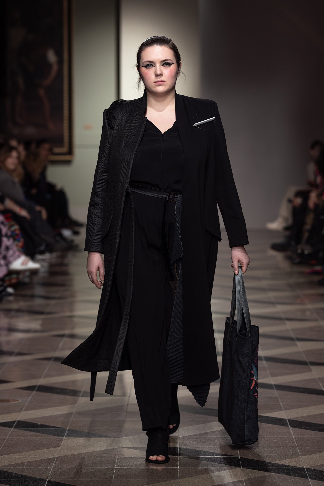 LUNAR maxi jacket on the runway of bcefw
