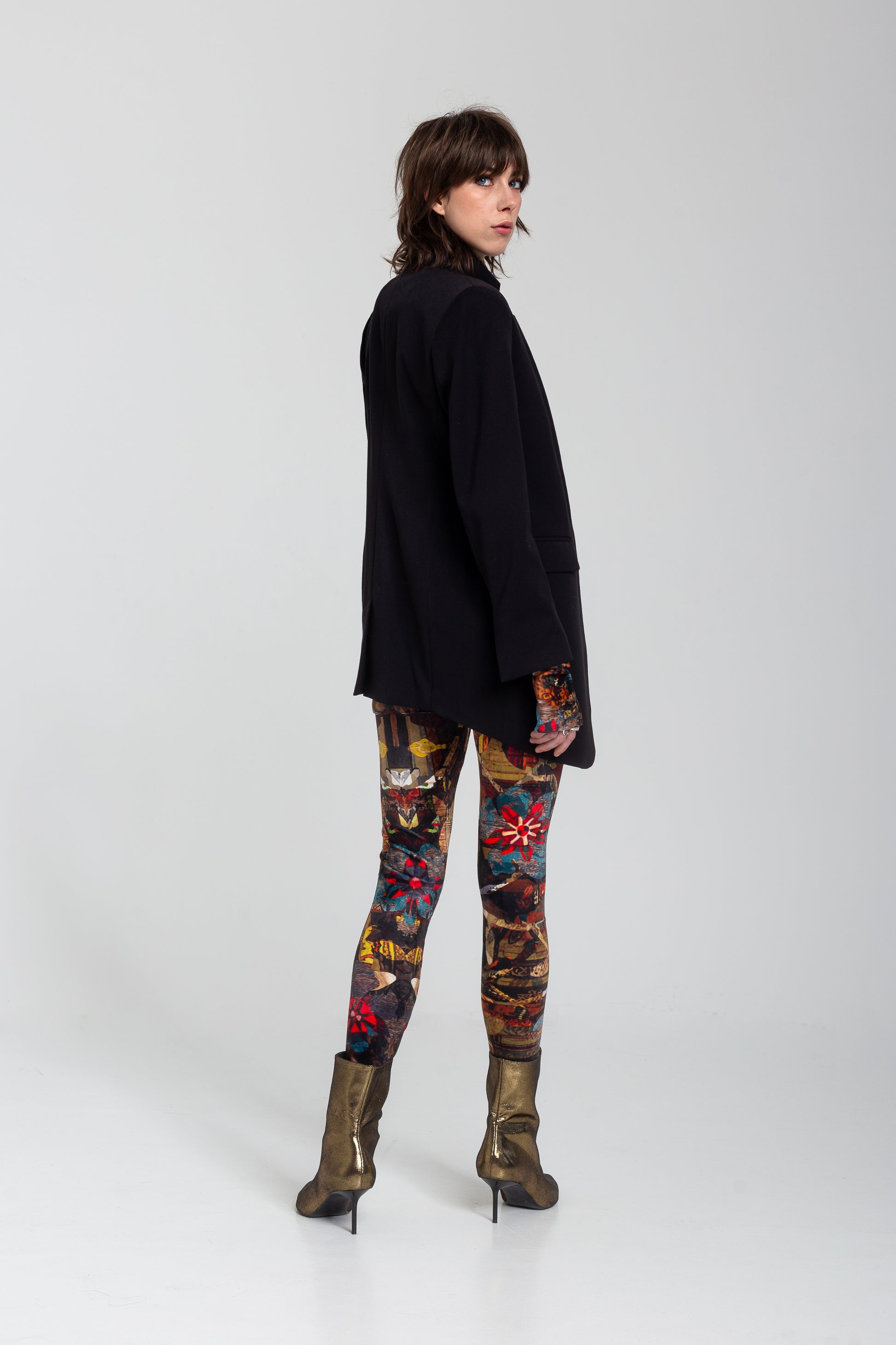 asymmetric cut blazer
