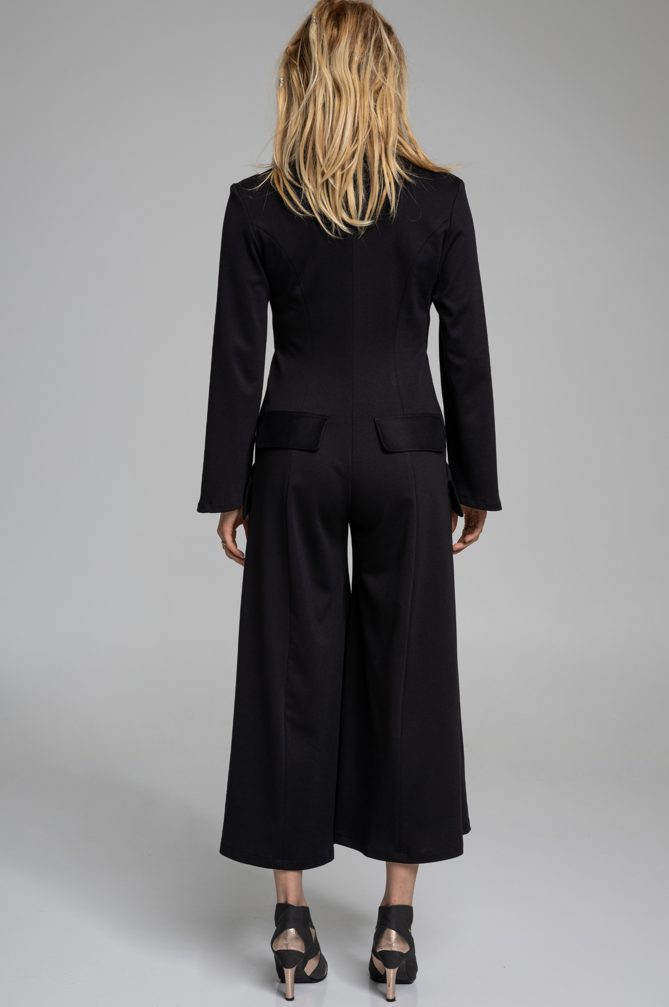 easy to slip in black jumpsuit