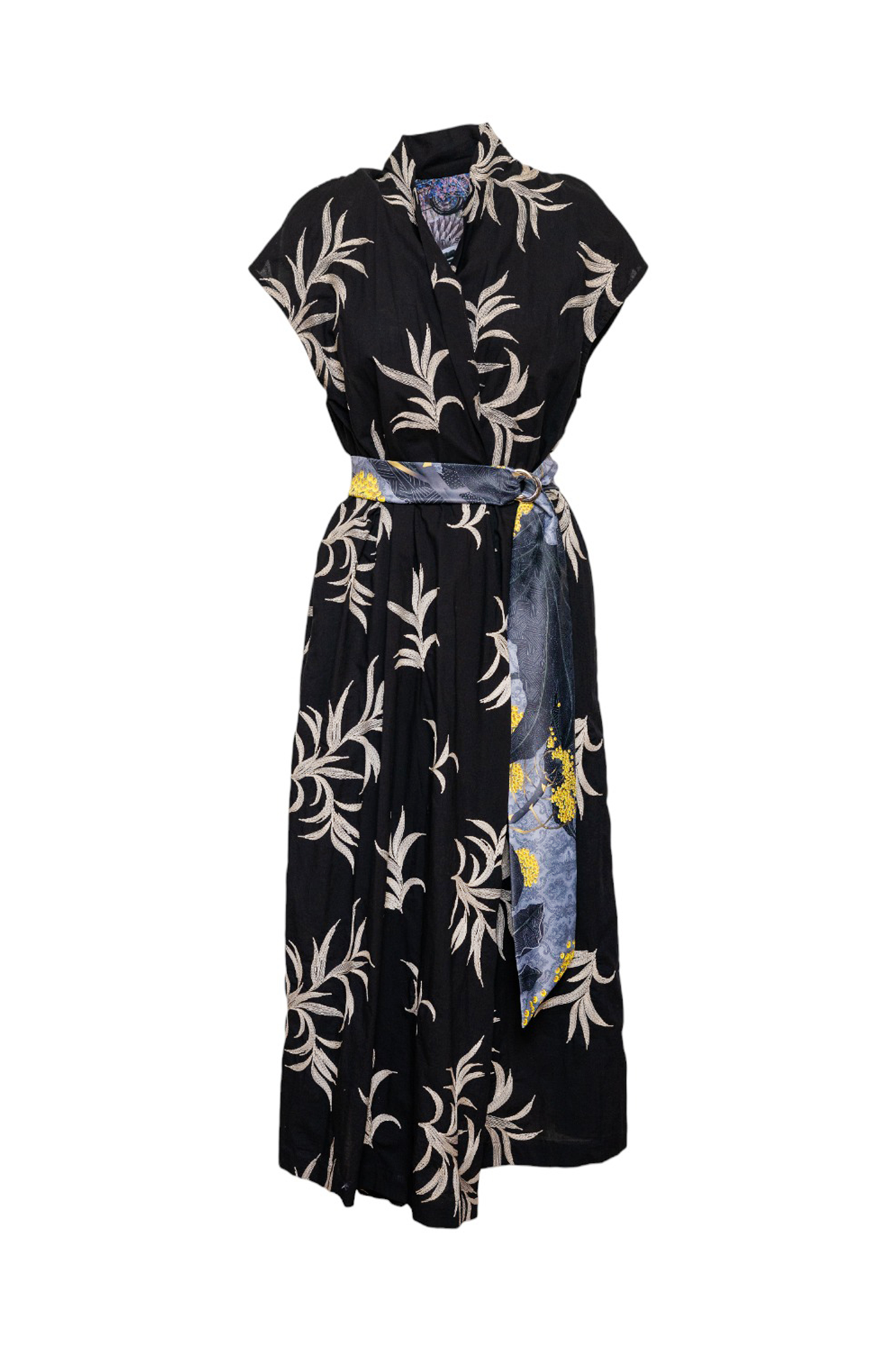 Nana Lightweight Black Cotton Dress Artista Budapest