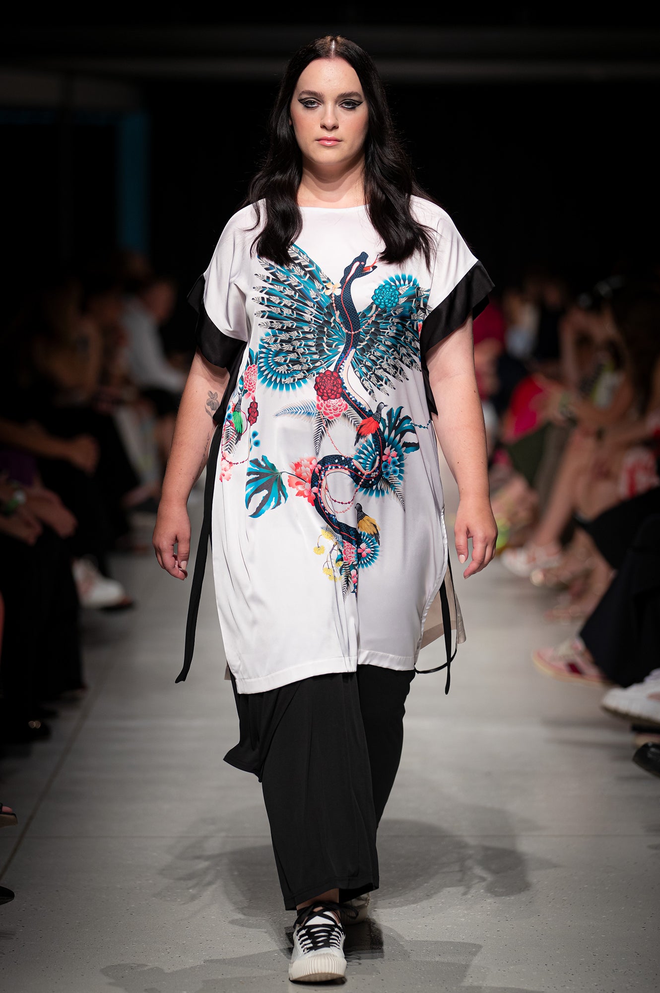 Natalie oriental printed dress at BCEFW