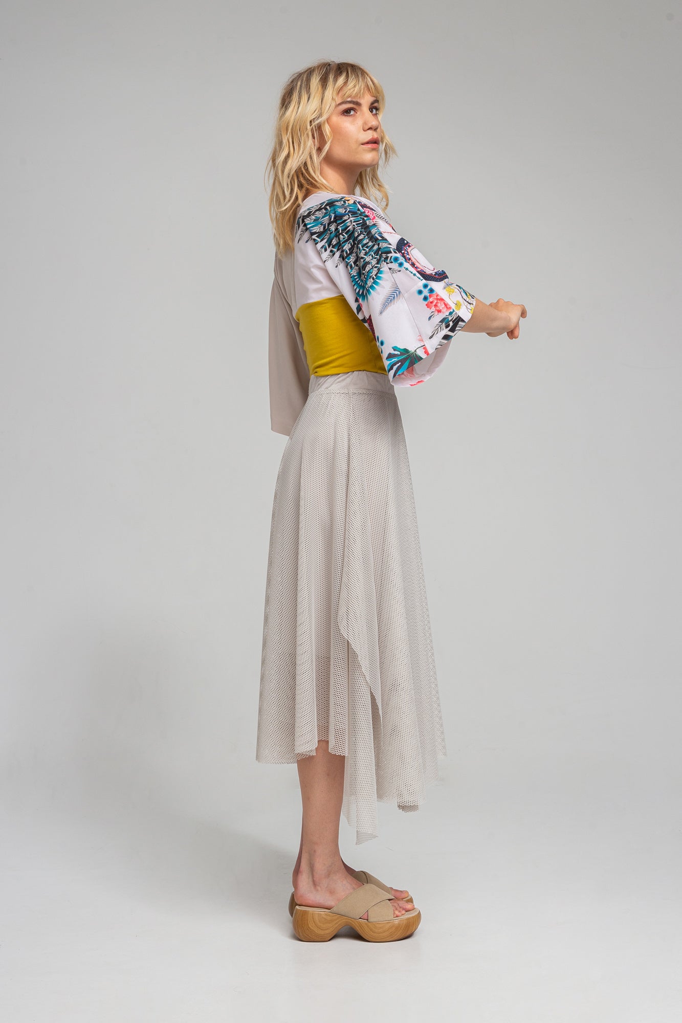 NATALIE oriental printed kimono style top