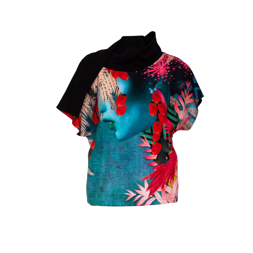 unique printed top