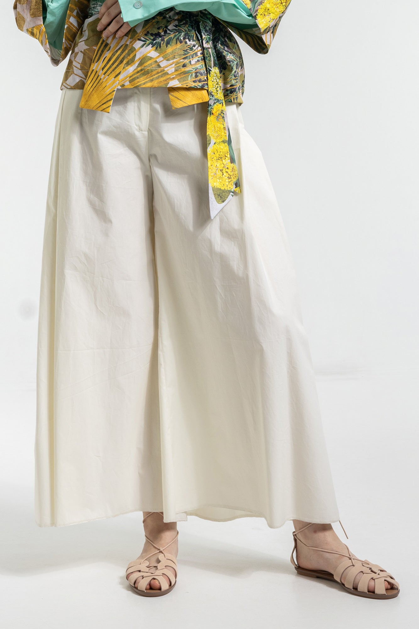 off-white wide leg pants