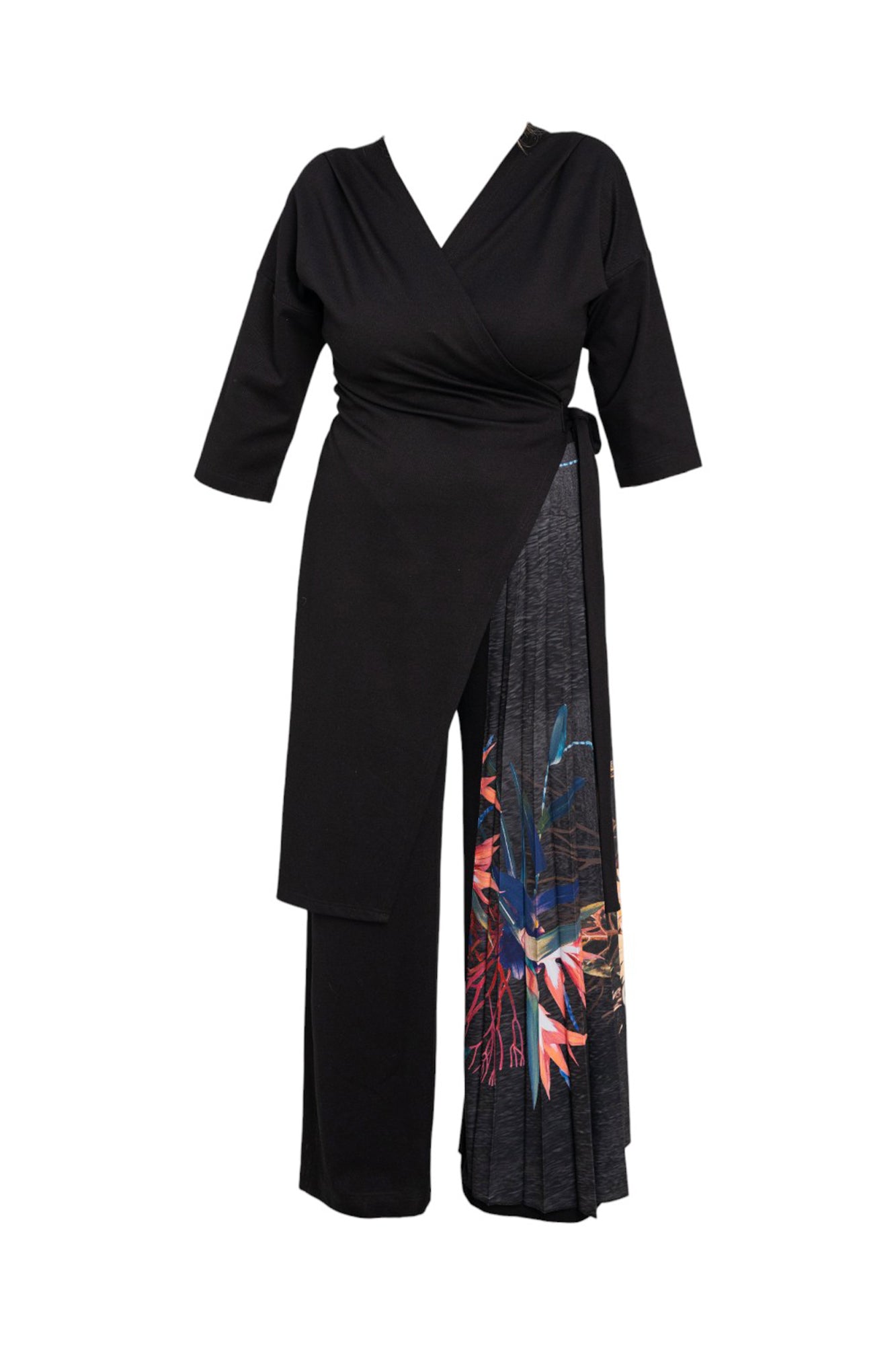 Pleated full length jumpsuit artista budapest