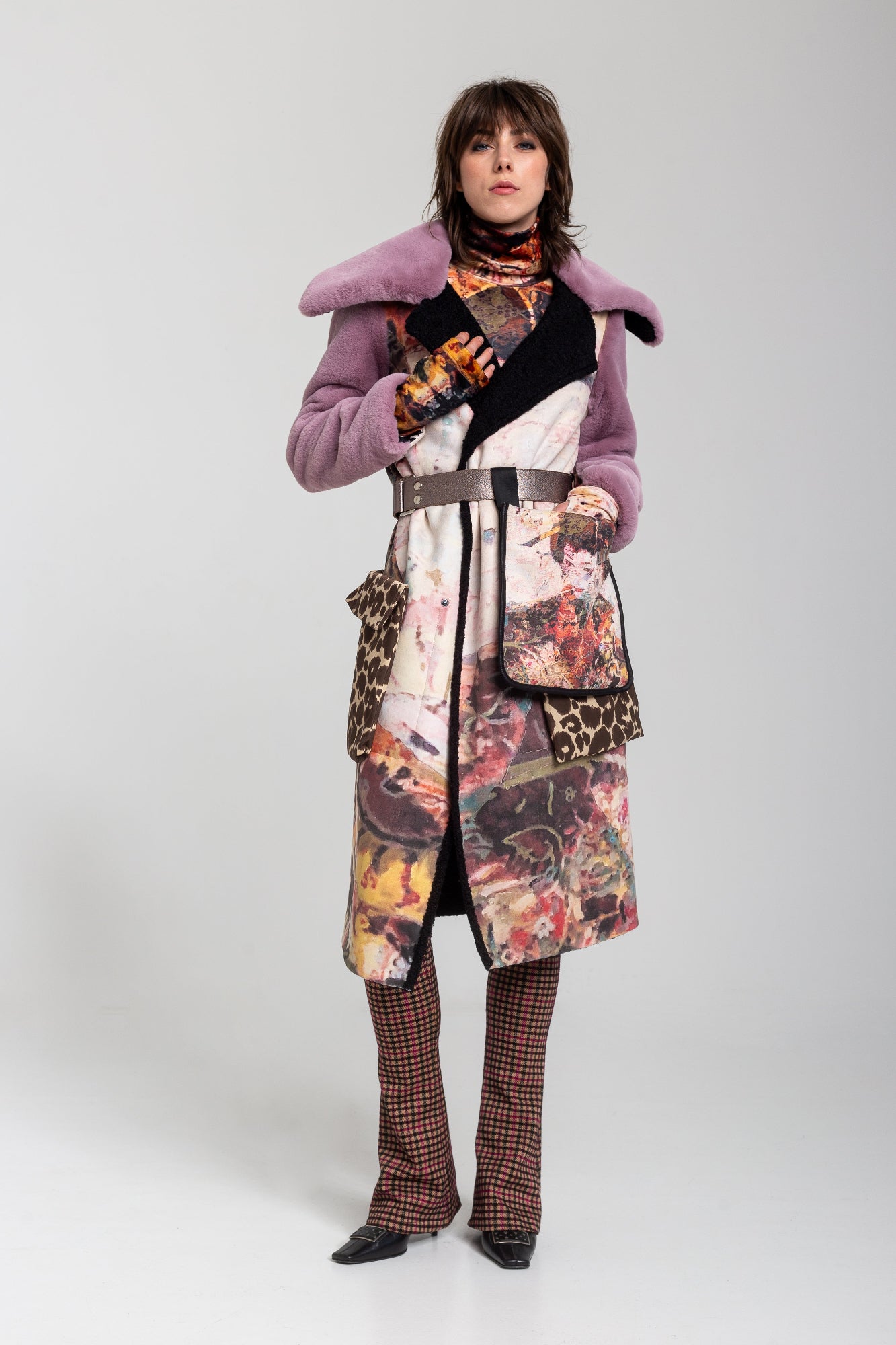 unique printed reversible coat