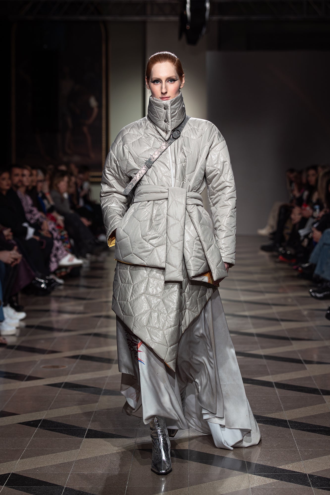 SPACE Reversible Jacket on the runway of bcefw