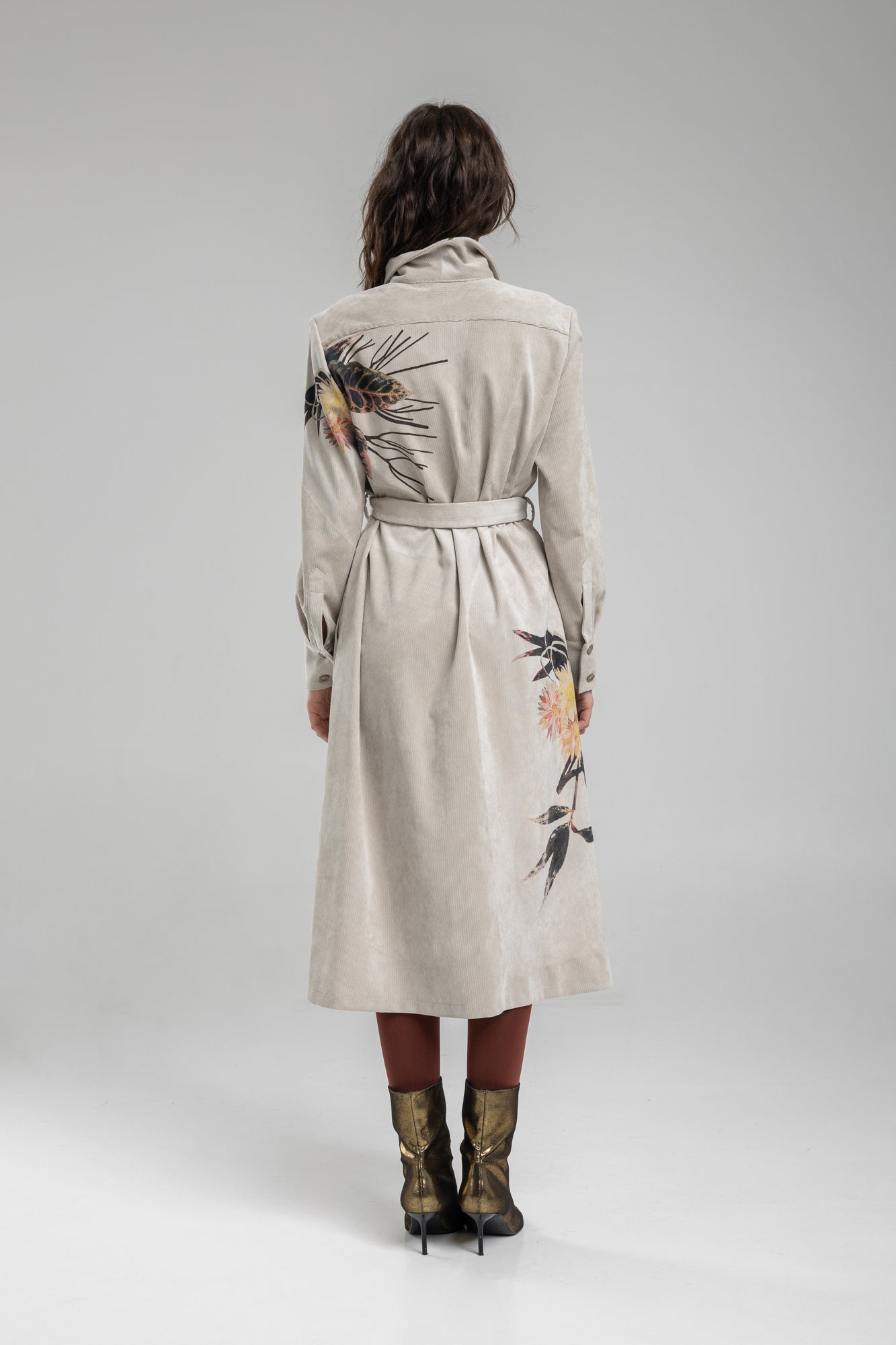 Shirt Dress with stiff collar