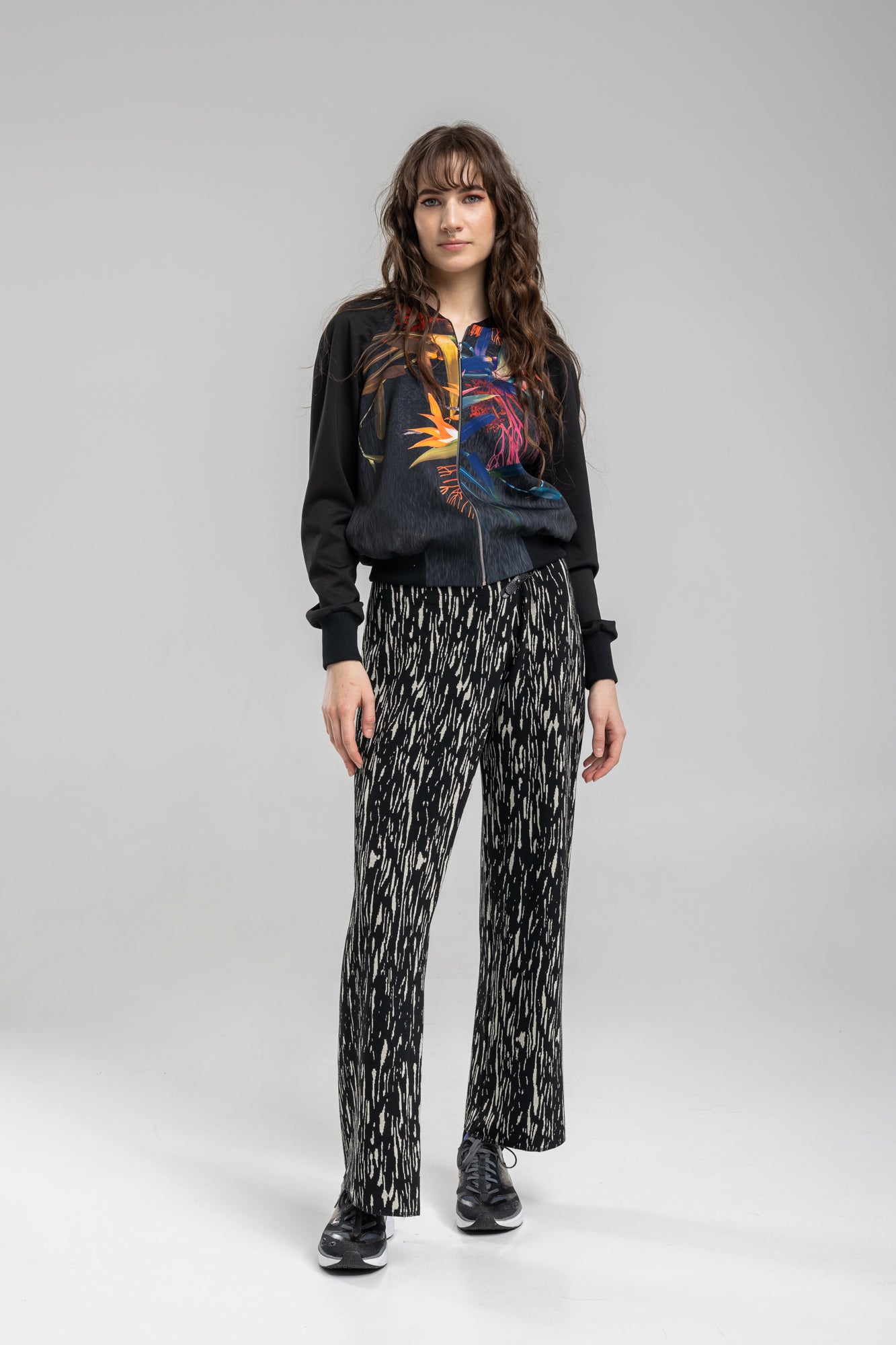 Overlapped pants from strechty comfy viscose blend