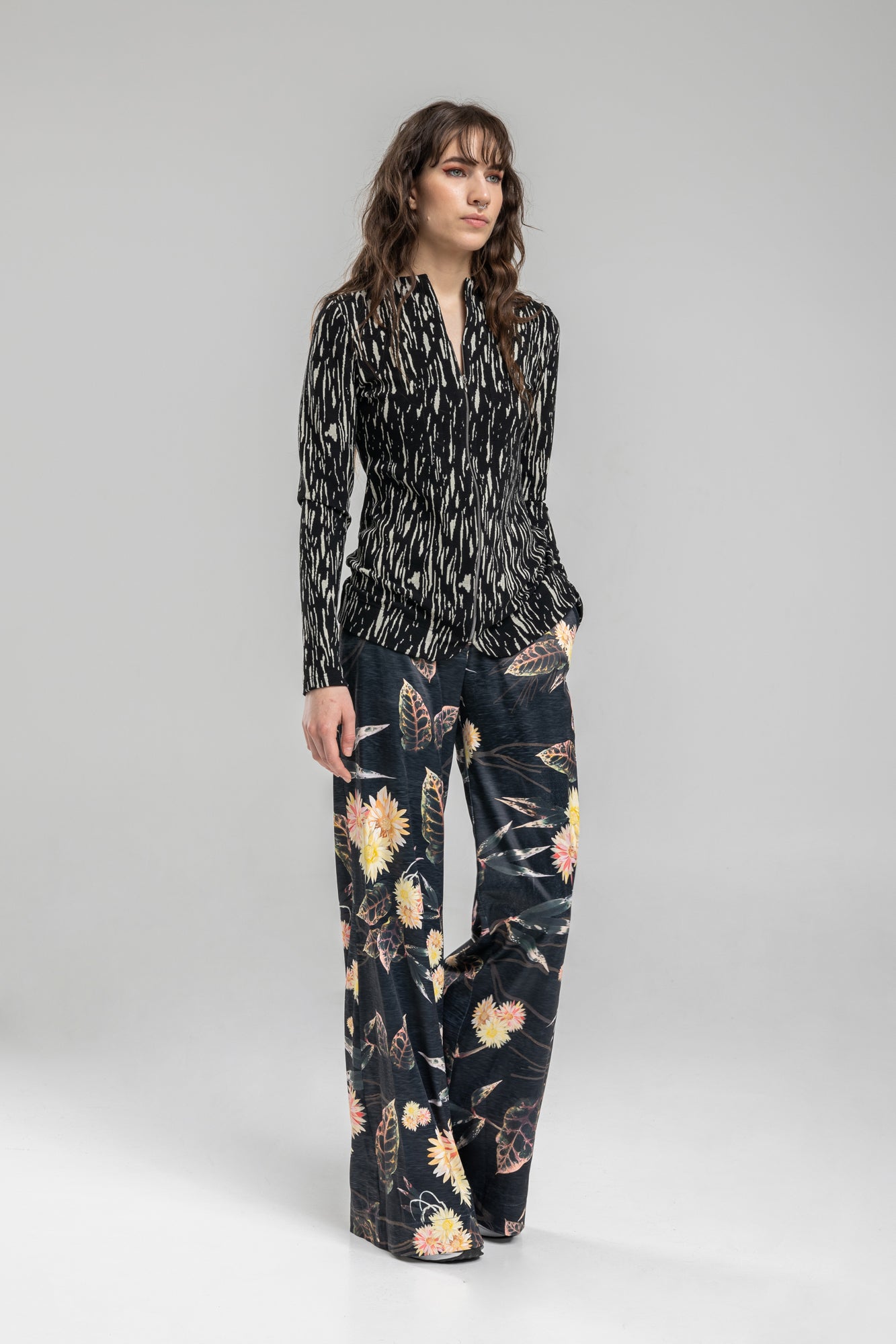 Zipped Jacket from soft viscose blend