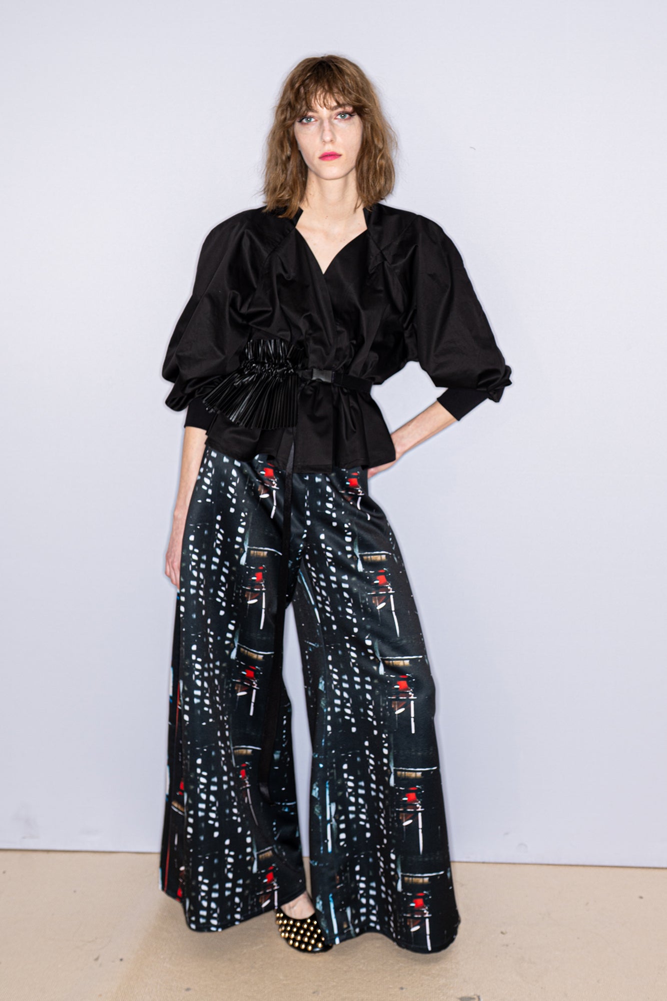 Sarah V-neckline Blouse