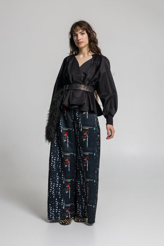 Sarah V-neckline Blouse