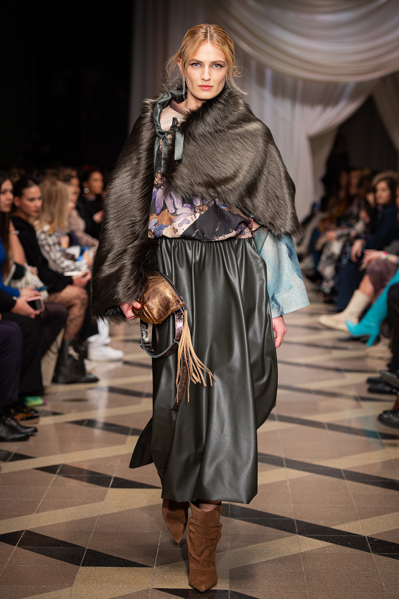 Sonny Asymmetric Flared Maxi Skirt