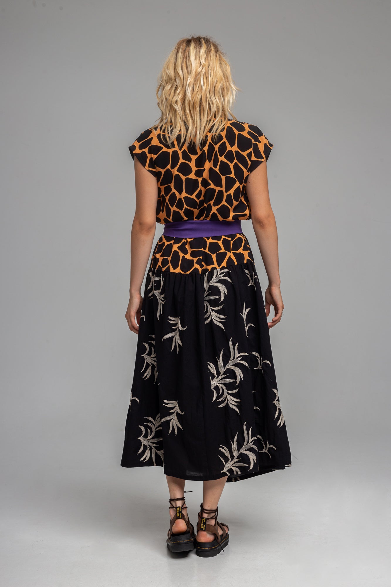 maxi wrap dress with small cuffs artista budapest