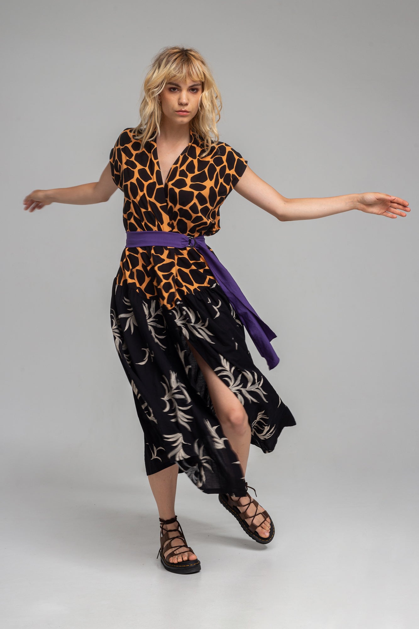 one-size maxi wrap dress artista budapest