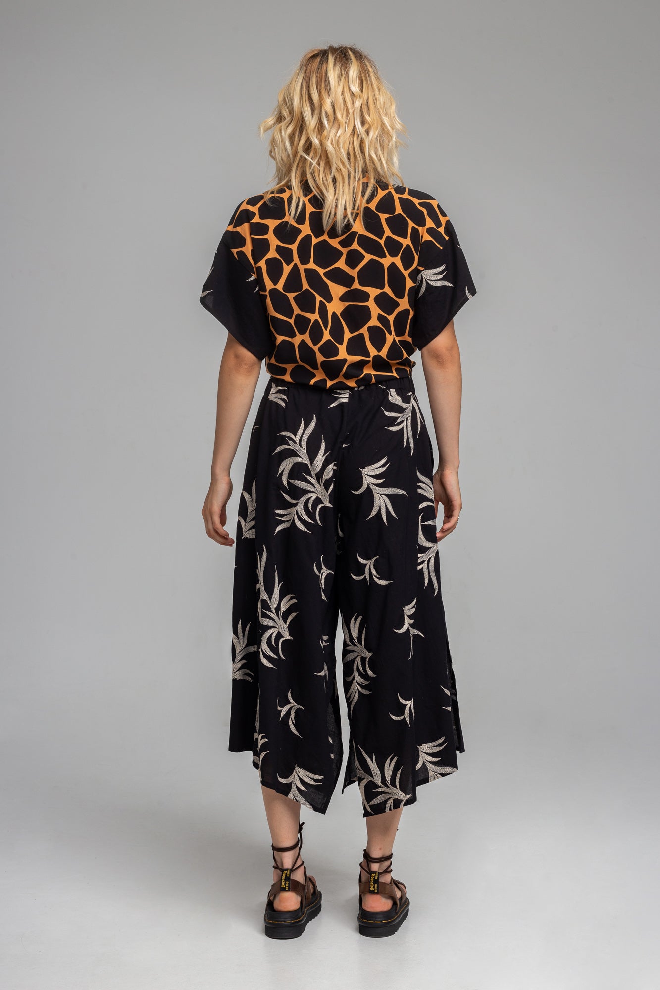 unique printed wrap top artista budapest