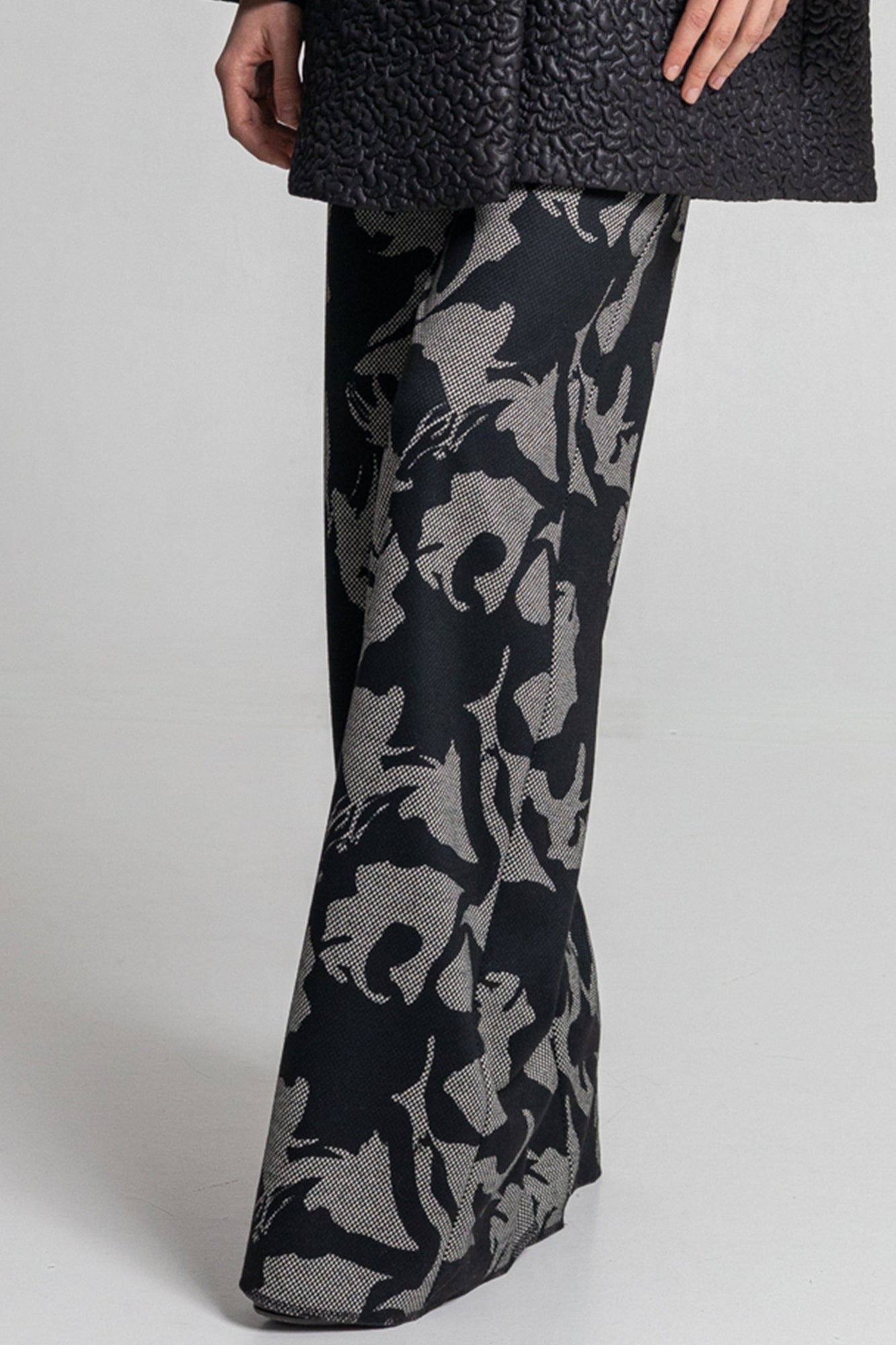 ready-to-wear slightly elastic wide palazzo leg pants