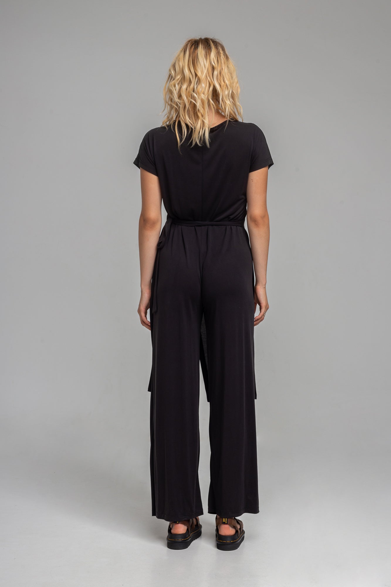 VICTORY chic short sleeve full length jumpsuit