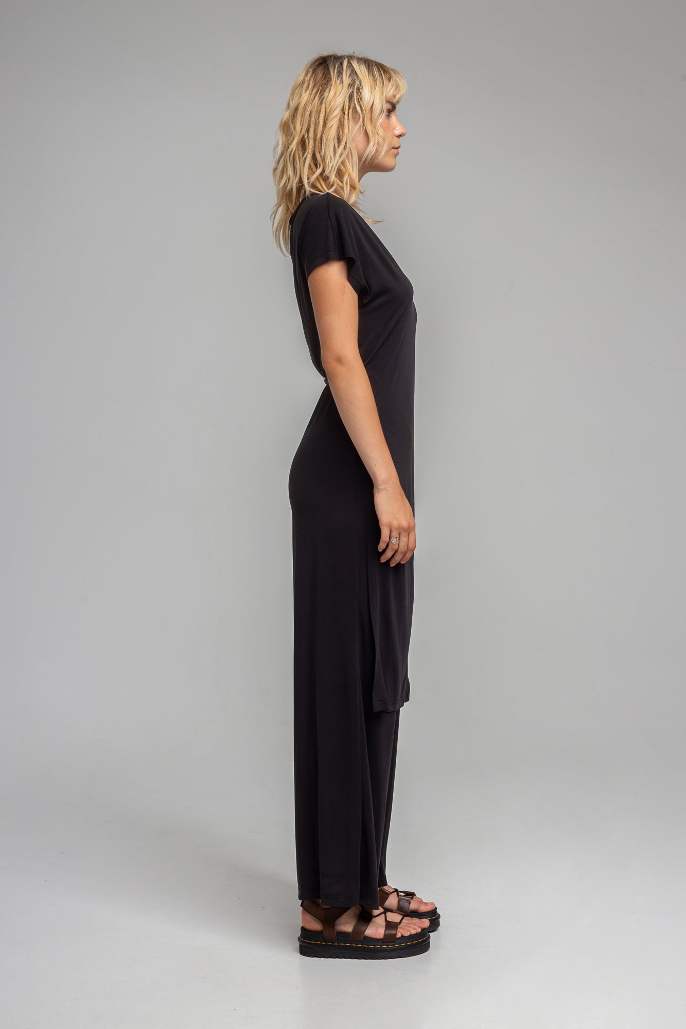 VICTORY chic short sleeve full length jumpsuit