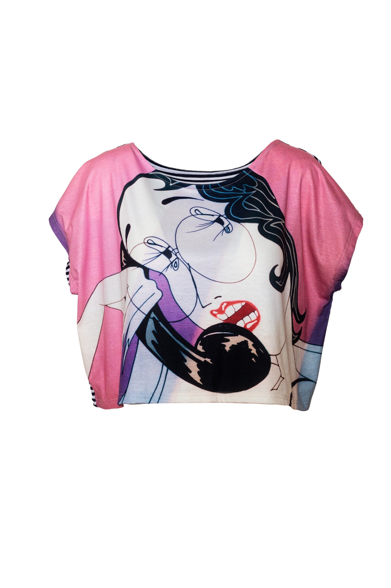Anni pink crop top artista budapest
