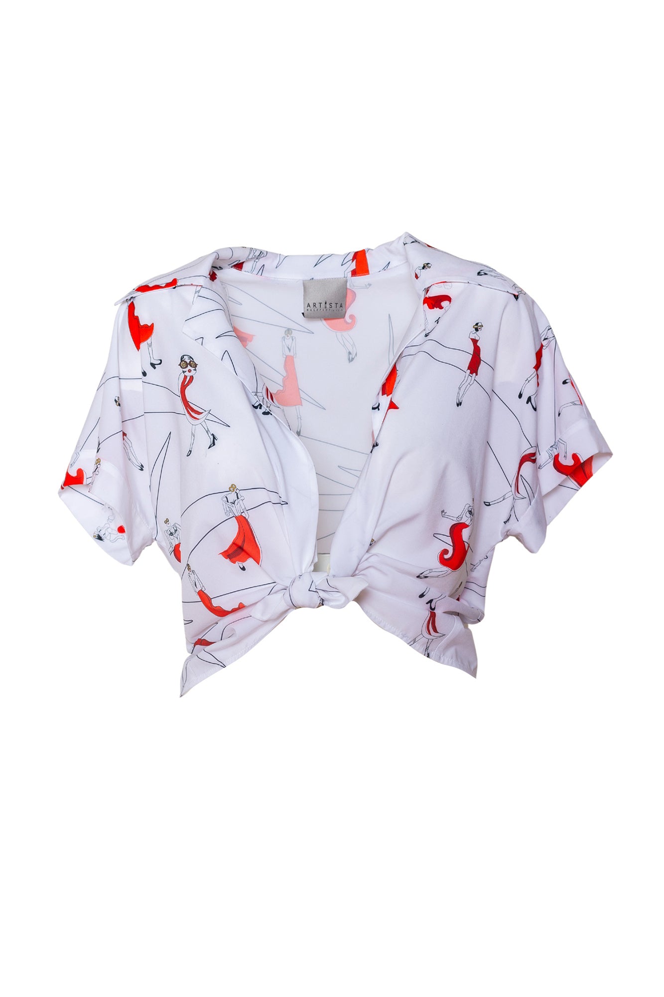 annika printed blouse artista budapest