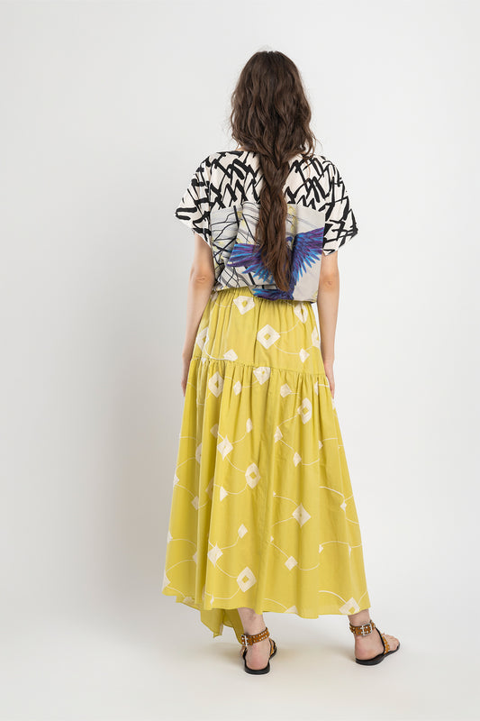 kimono style top with short sleeves