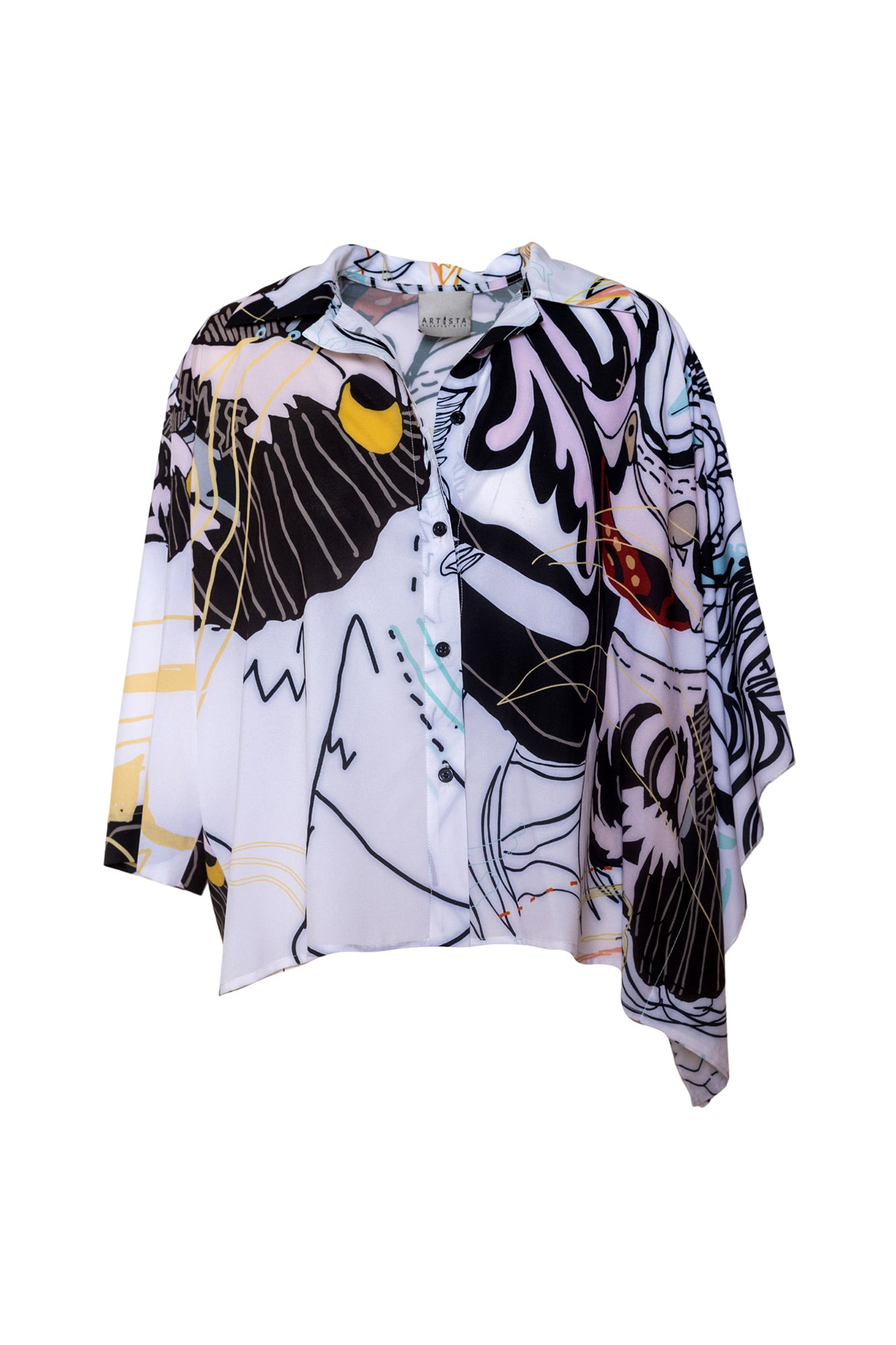 bath white printed shirt artista budapest