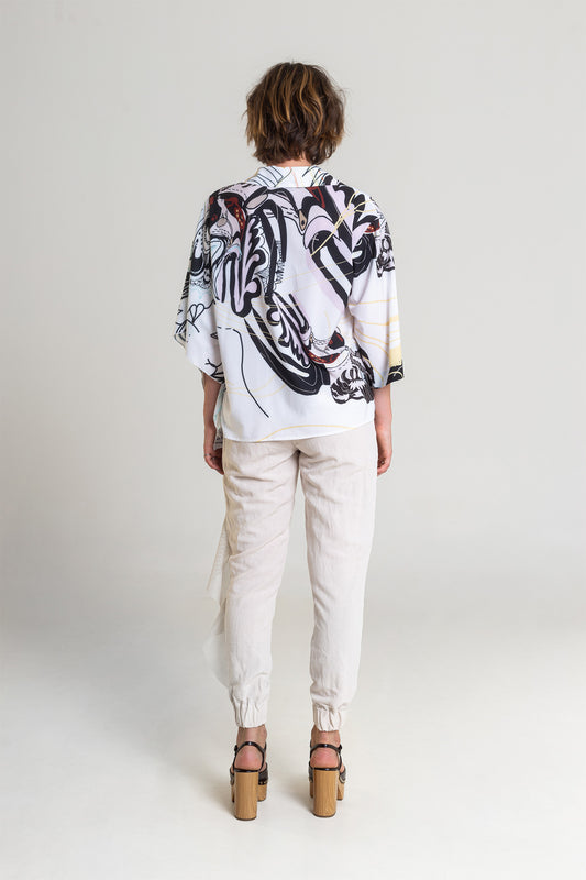 printed shirt with soft collar artista budapest