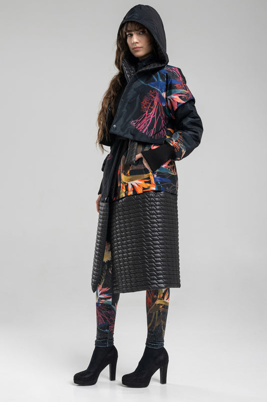 hooded quilted vest